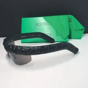 New Authentic BOTTEGA VENETA – BOLD HALF RIM ‘BV1209S’ SUNGLASSES /BLACK Bottega Veneta | Accessories | Bottega Veneta Bold Half Rim  main image 2